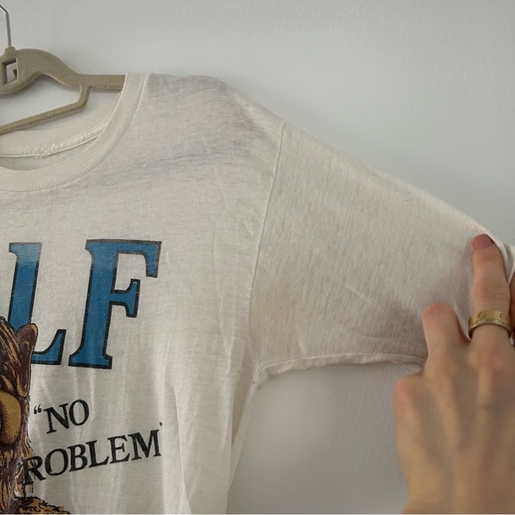 VINTAGE “ALF” No Problem Burnout Shirt sz S/M - Picture 4 of 9